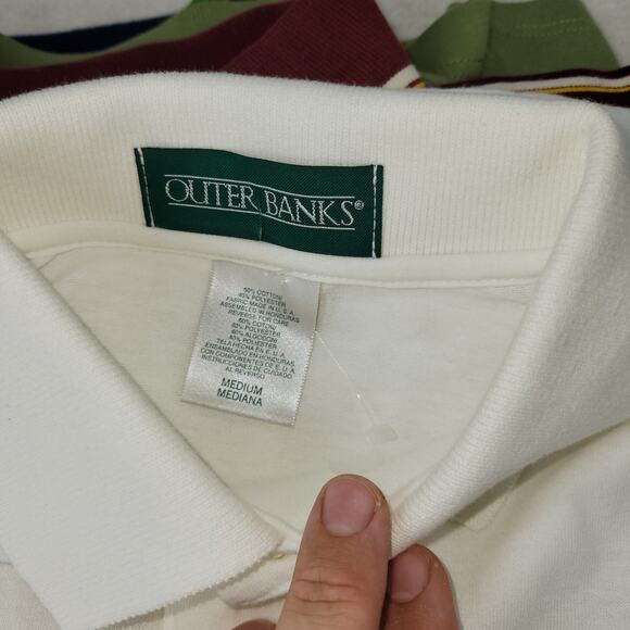 Lot of Polo Shirts Mens Sz Medium Y2k Grunge Izod Cutter Buck Preppy Outer Banks - Picture 15 of 16